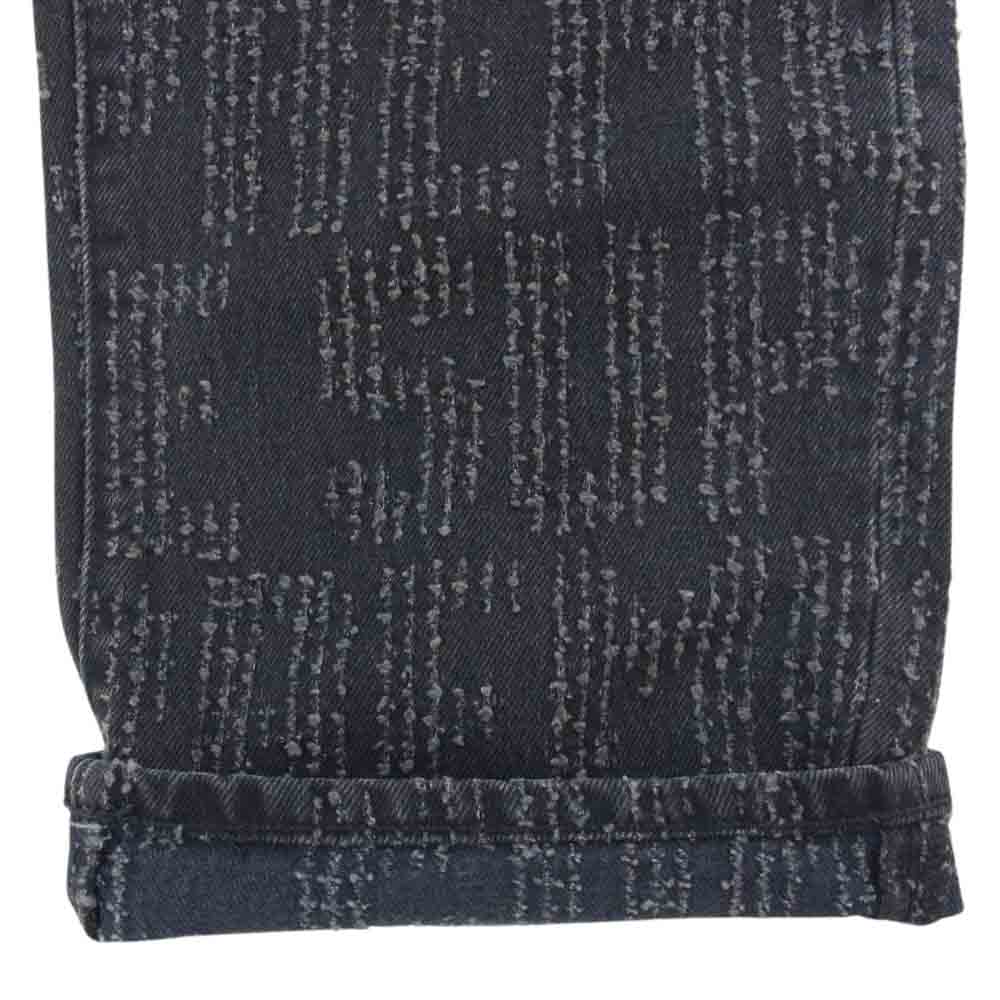 Supreme シュプリーム 23AW Needle Punch Regular Jean #A ニードル パンチ レギュラー ジーンズ グレー系 ブラック系 34【極上美品】【中古】