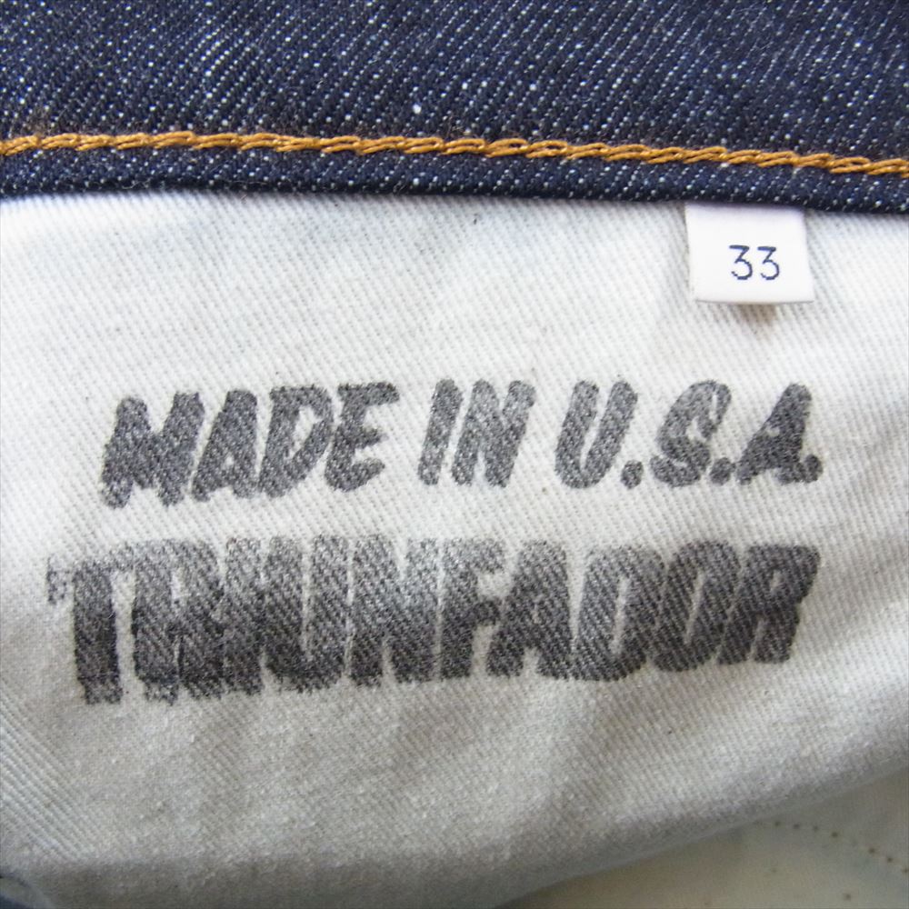 エルカミーノレアル USA製 リジッド トリアンファドール デッドストック コーンミルズ デニム インディゴブルー系 33【中古】