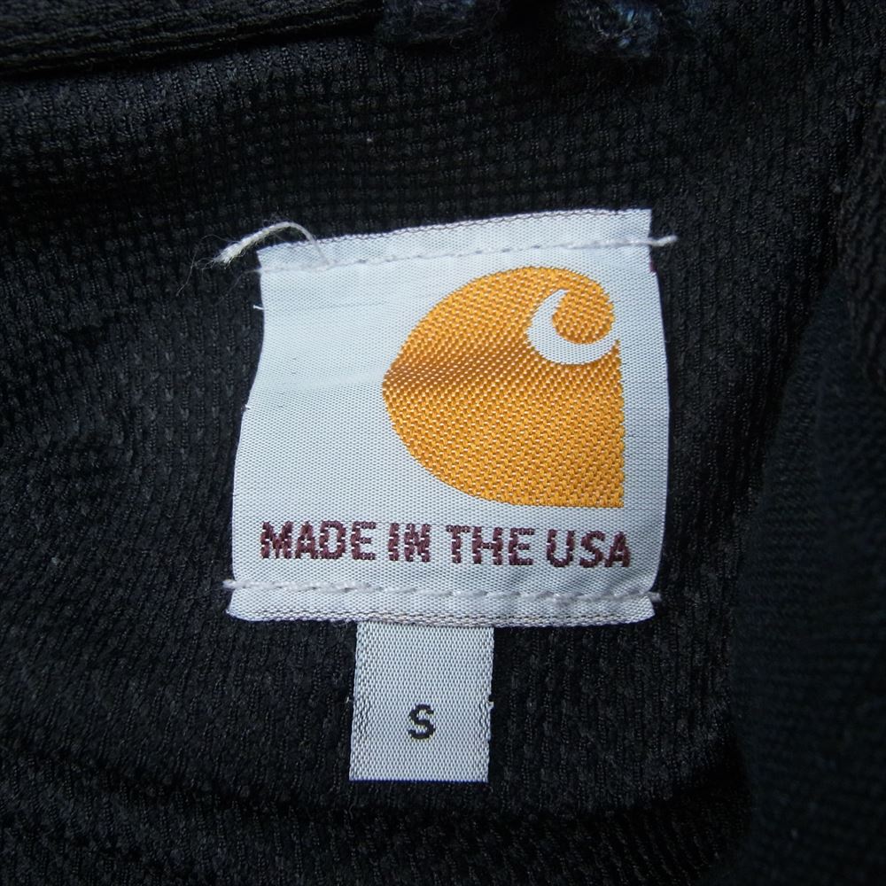 Carhartt カーハート USA製 125周年モデル UFCWタグ ジップアップ ダック アクティブ パーカ ジャケット ネイビー系 S【中古】