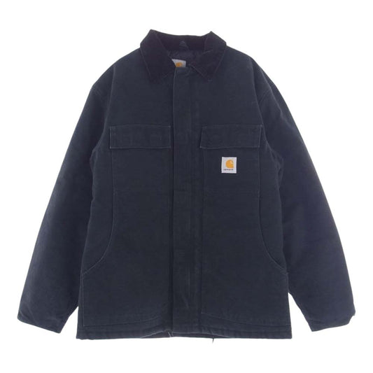 Carhartt カーハート 14806 メキシコ製 トラディショナル コート キルティング ライニング ワークミリタリー ダック アクティブ ジャケット ブラック系 M【中古】