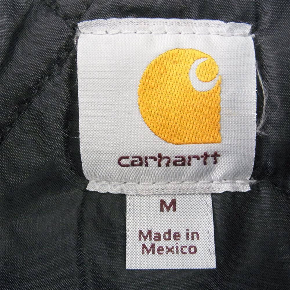 Carhartt カーハート 14806 メキシコ製 トラディショナル コート キルティング ライニング ワークミリタリー ダック アクティブ ジャケット ブラック系 M【中古】