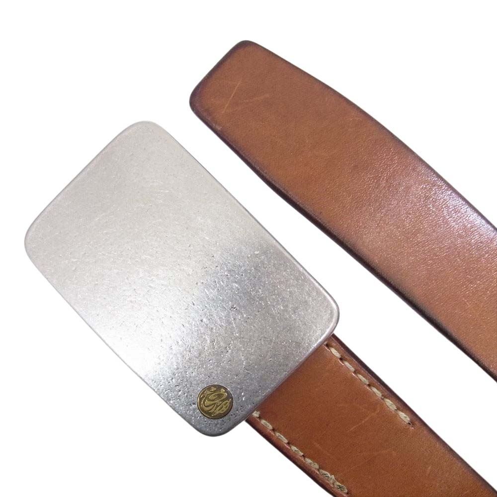 Tenjin Works レザー ベルト ブラウン系 32【中古】