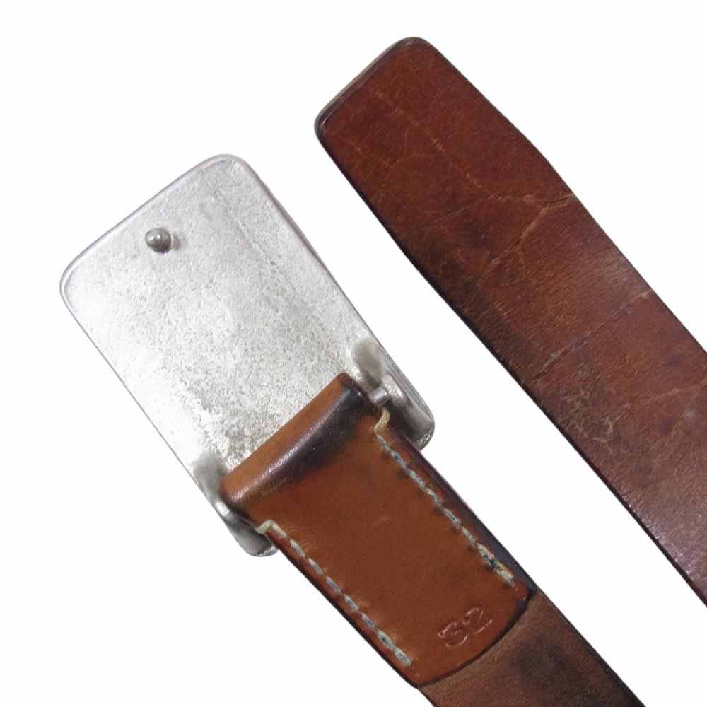 Tenjin Works レザー ベルト ブラウン系 32【中古】