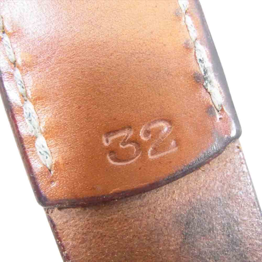 Tenjin Works レザー ベルト ブラウン系 32【中古】