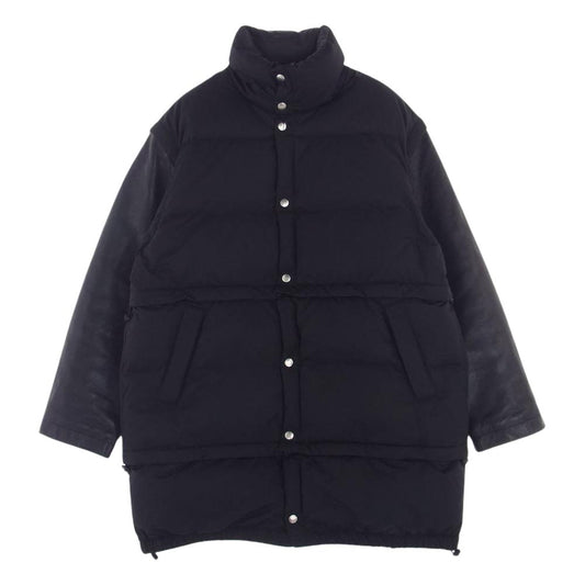 ヨーク 23AW YK23FW0611B-WM GARDEＮ ガーデン別注 EXCLUSIVE DETACHABLE DOWN JACKET マルチデタッチャブル 袖レザー切替 ダウンジャケット ダウンコート ブラック系 2【美品】【中古】