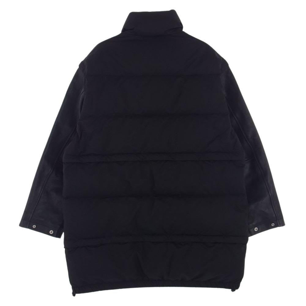 ヨーク 23AW YK23FW0611B-WM GARDEＮ ガーデン別注 EXCLUSIVE DETACHABLE DOWN JACKET マルチデタッチャブル 袖レザー切替 ダウンジャケット ダウンコート ブラック系 2【美品】【中古】