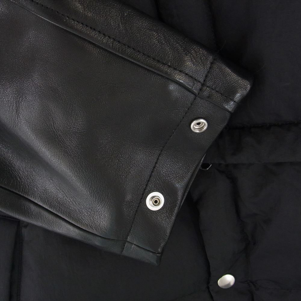 ヨーク 23AW YK23FW0611B-WM GARDEＮ ガーデン別注 EXCLUSIVE DETACHABLE DOWN JACKET マルチデタッチャブル 袖レザー切替 ダウンジャケット ダウンコート ブラック系 2【美品】【中古】