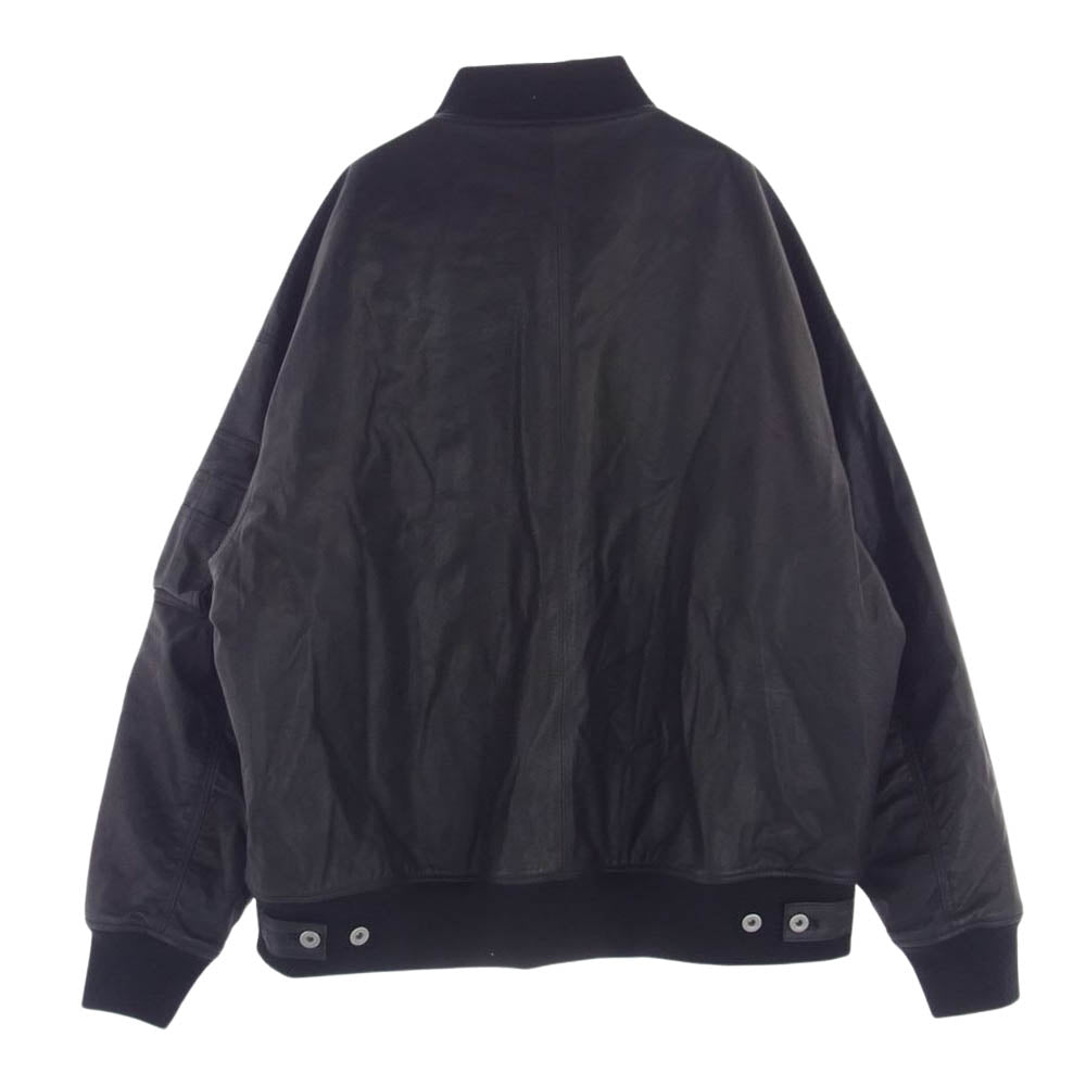 ISAMUKATAYAMA BACKLASH イサムカタヤマバックラッシュ 23-11-JK-02L BALLET バレット オールレザー ブルゾン MA-1 フライト ボンバー ジャケット ブラック系 FREE【中古】