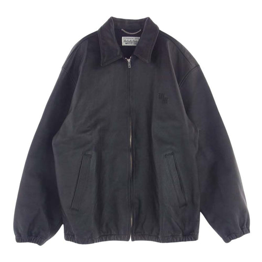 WACKO MARIA ワコマリア 22AW 22FW-WMO-BL01 LEATHER 50'S JACKET シープスキン 羊皮 レザー ジャケット ブラック系 XL【美品】【中古】