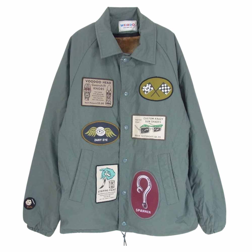 WEIRDO ウィアード 21AW WRD-21-AW-06 MAIL ORDER COACH JACKET 脱着式ライナー コーチ ジャケット カーキ系 M【中古】