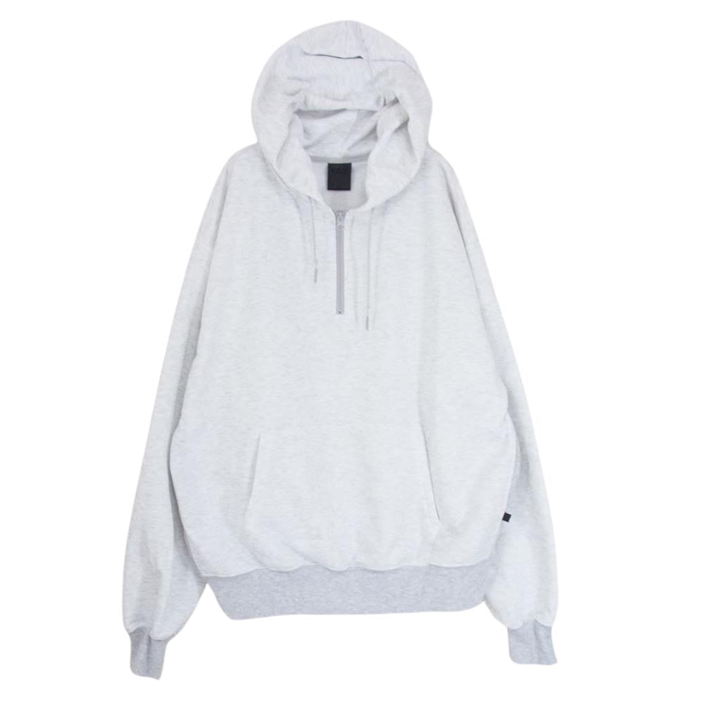 ダイワピア39 BE-51023 TECH SWEAT HALF ZIP HOODIE テック スウェット ハーフジップ フーディ プルオーバー パーカー グレー系 M【中古】