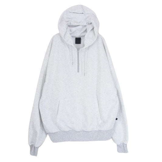 ダイワピア39 BE-51023 TECH SWEAT HALF ZIP HOODIE テック スウェット ハーフジップ フーディ プルオーバー パーカー グレー系 M【中古】