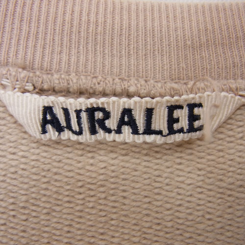 AURALEE オーラリー A8AP01GU SUPER SOFT HEAVY SWEAT P/O スーパー ソフト ヘビー スウェット プルオーバー ベージュ系 3【中古】