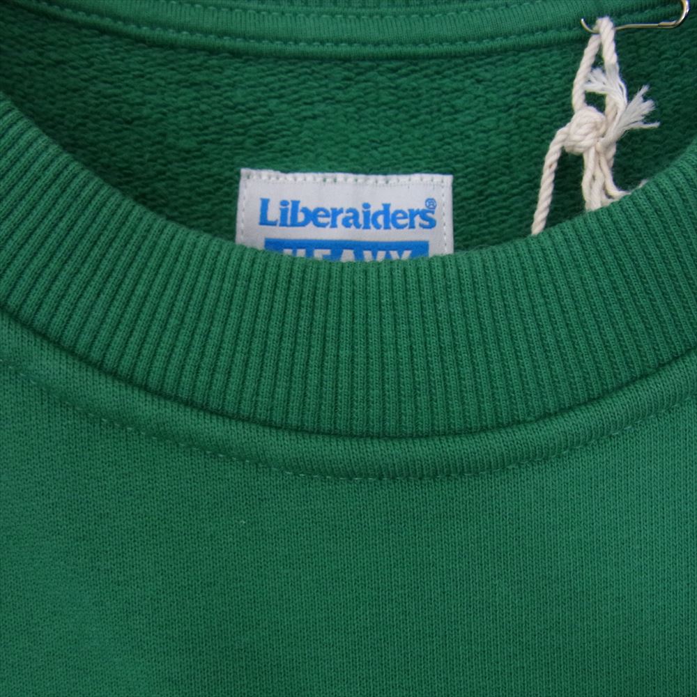 リベレイダース HEAVY WEIGHT DTLA LOGO CREWNECK ヘビーウェイト ロゴ プリント スウェット クルーネック グリーン系 M【中古】