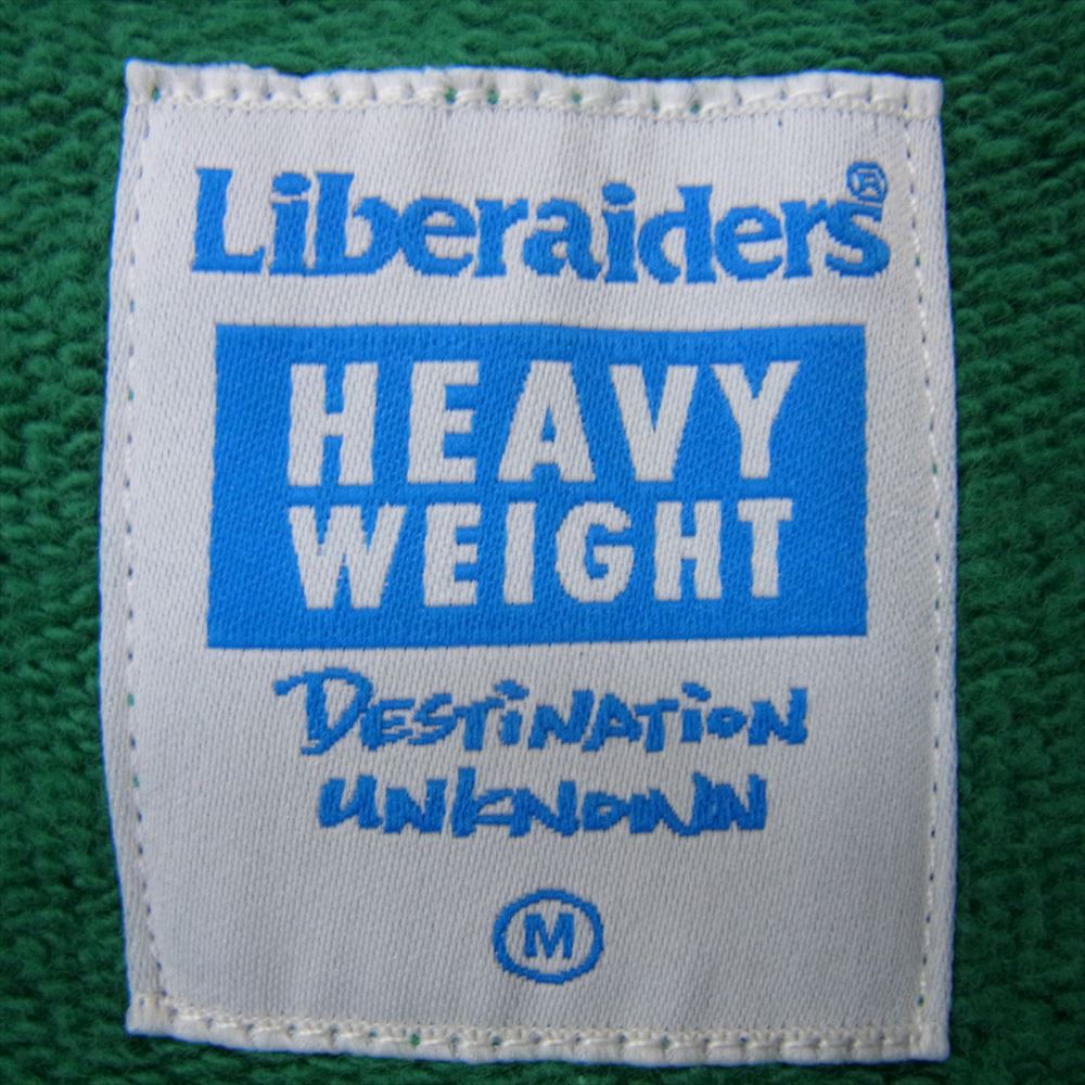 リベレイダース HEAVY WEIGHT DTLA LOGO CREWNECK ヘビーウェイト ロゴ プリント スウェット クルーネック グリーン系 M【中古】