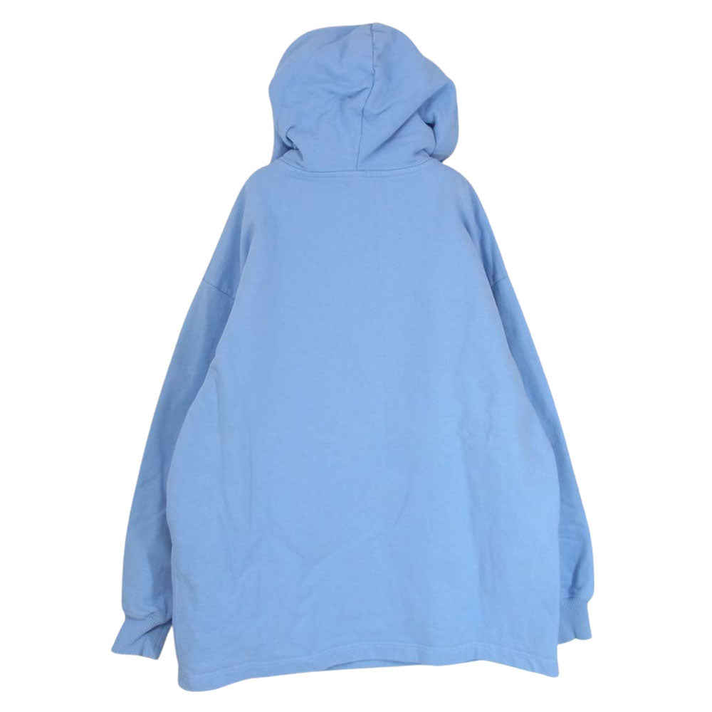 ACNE STUDIOS アクネストゥディオズ FN-WN-SWEA000134 ミニ ロゴ プリント プルオーバー フーディ パーカー ライトブルー系 XS【中古】