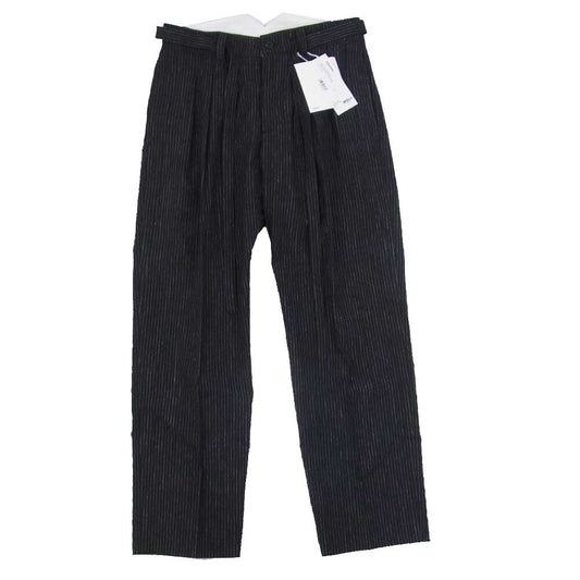 VISVIM ビズビム 21AW 0121205008018 HAKAMA PANTS SANTOME ハカマ パンツ ストライプ ブラック系 1【中古】