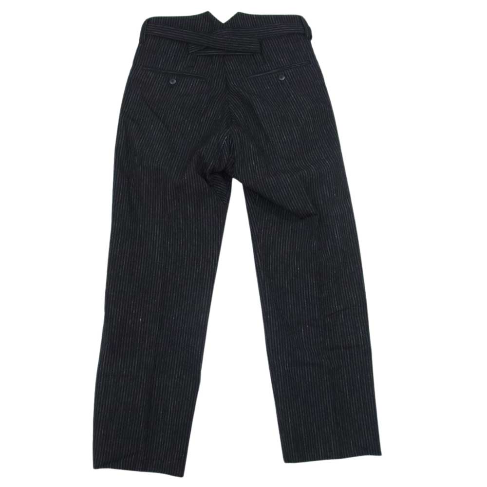 VISVIM ビズビム 21AW 0121205008018 HAKAMA PANTS SANTOME ハカマ パンツ ストライプ ブラック系 1【中古】