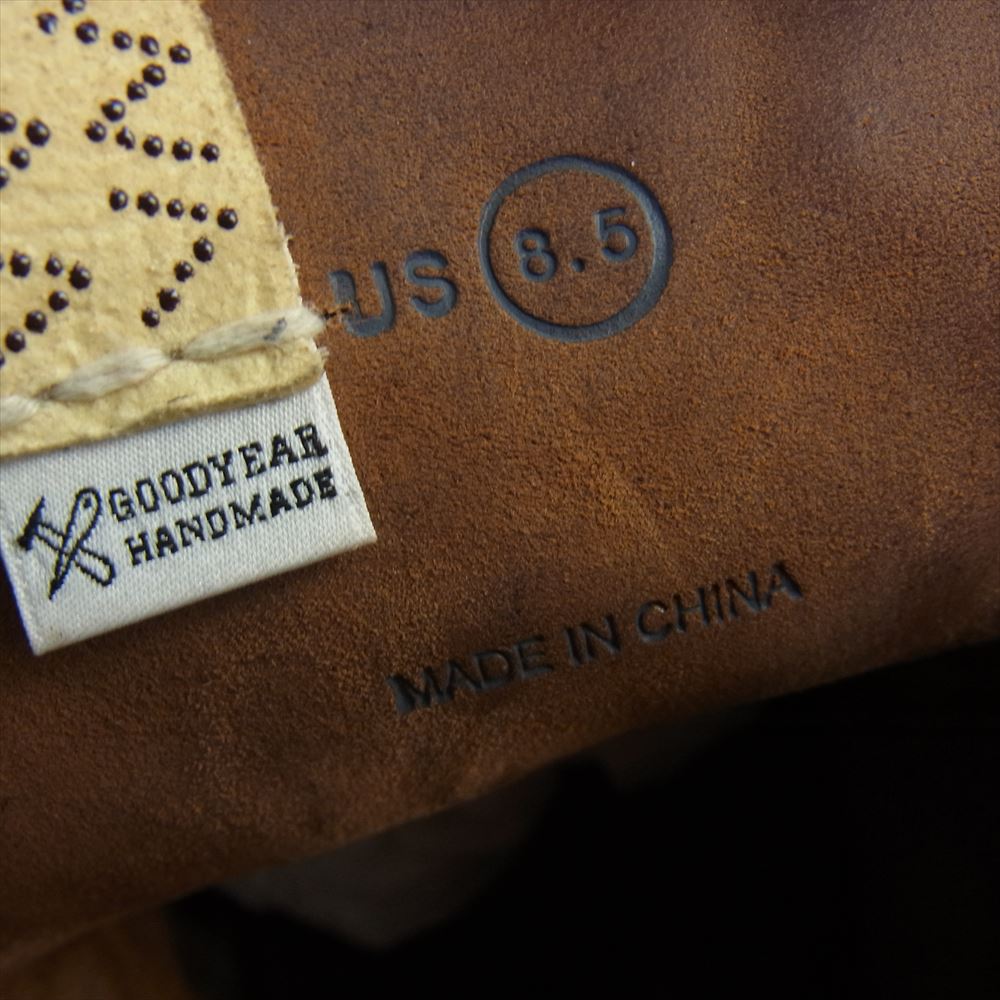 VISVIM ビズビム 22AW 0122202002003 BRIGADIER BOOTS-FOLK ブリガディア ブーツ ブラウン系 M8.5【中古】