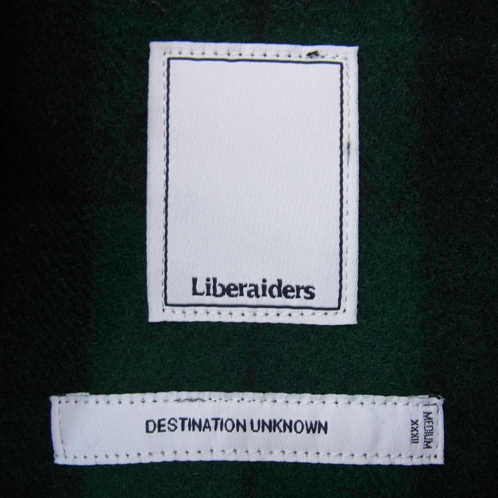 リベレイダース LR PLAID SHIRT プレイド チェック シャツ グリーン系 M【中古】