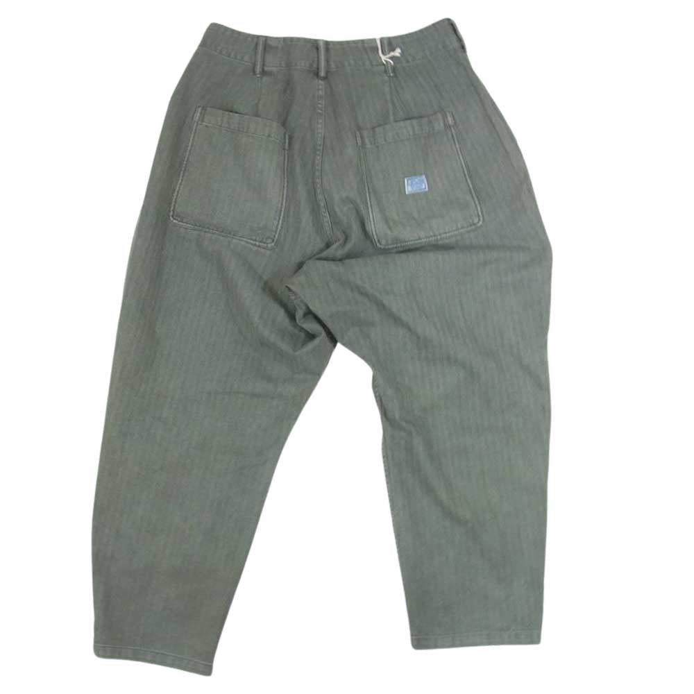 リベレイダース GARMENTDYED HERRINGBONE PANTS ガーメントダイ サルエル ヘリンボーン カーゴ パンツ カーキ系 32【中古】