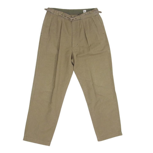キャプテンサンシャイン KS21SPT13 Gurkha Trousers グルカ トラウザーズ タック パンツ カーキ系 32【中古】