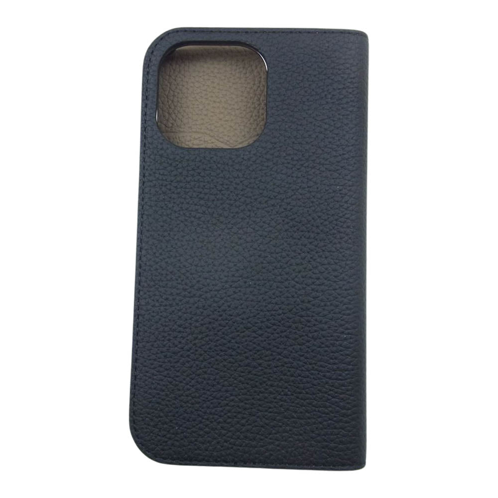 ボナベンチュラ BODT15PM-BKET iPhone 15ProMax Black×Etoupe FOLIO DIARY CASE アイフォン15プロマックス レザー ダイアリーケース スマホケース 携帯カバー ブラック系【新古品】【未使用】【中古】