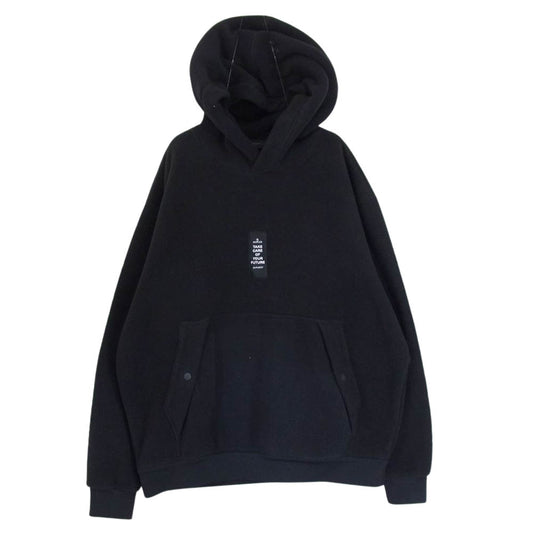 MONCLER モンクレール 21AW G20918G00039 MAGLIA CON CAPPUCCIO フリース プルオーバー パーカー ブラック系 L【中古】