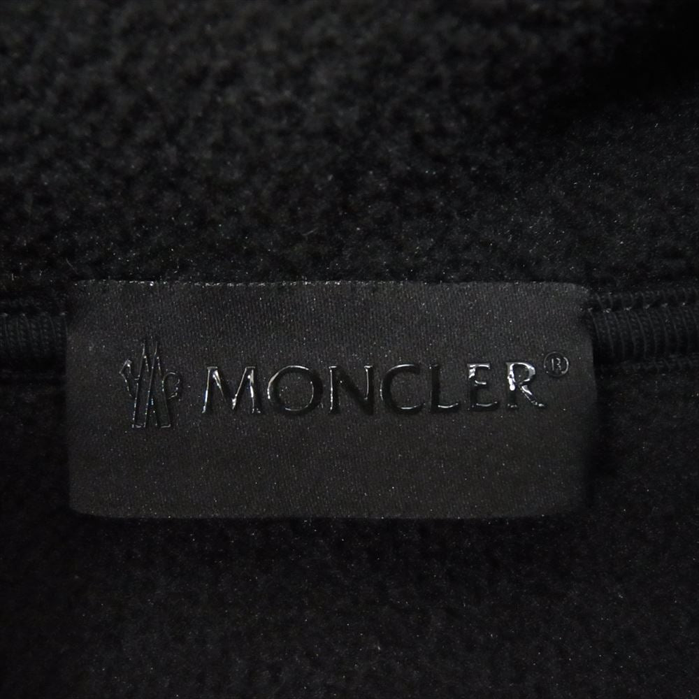 MONCLER モンクレール 21AW G20918G00039 MAGLIA CON CAPPUCCIO フリース プルオーバー パーカー ブラック系 L【中古】