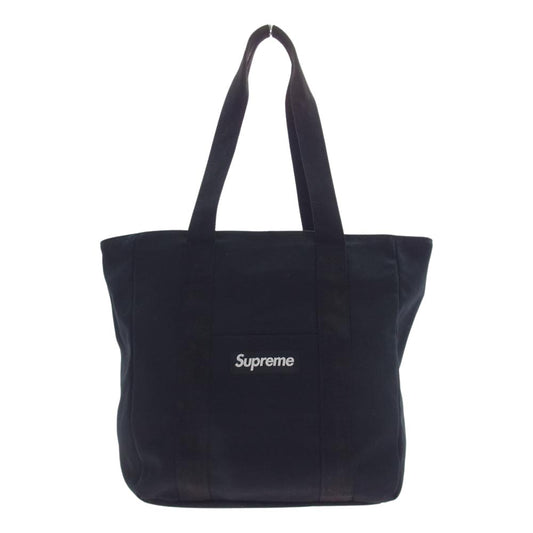 Supreme シュプリーム CANVAS TOTE キャンバス トートバッグ ブラック系【中古】