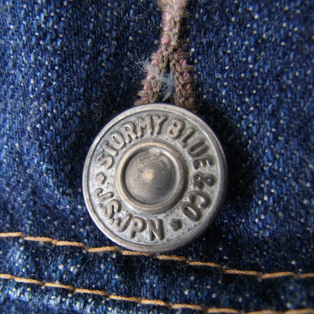 Pherrow's フェローズ 407XX セカンドタイプ 加工デニム ジャケット インディゴブルー系 38【中古】