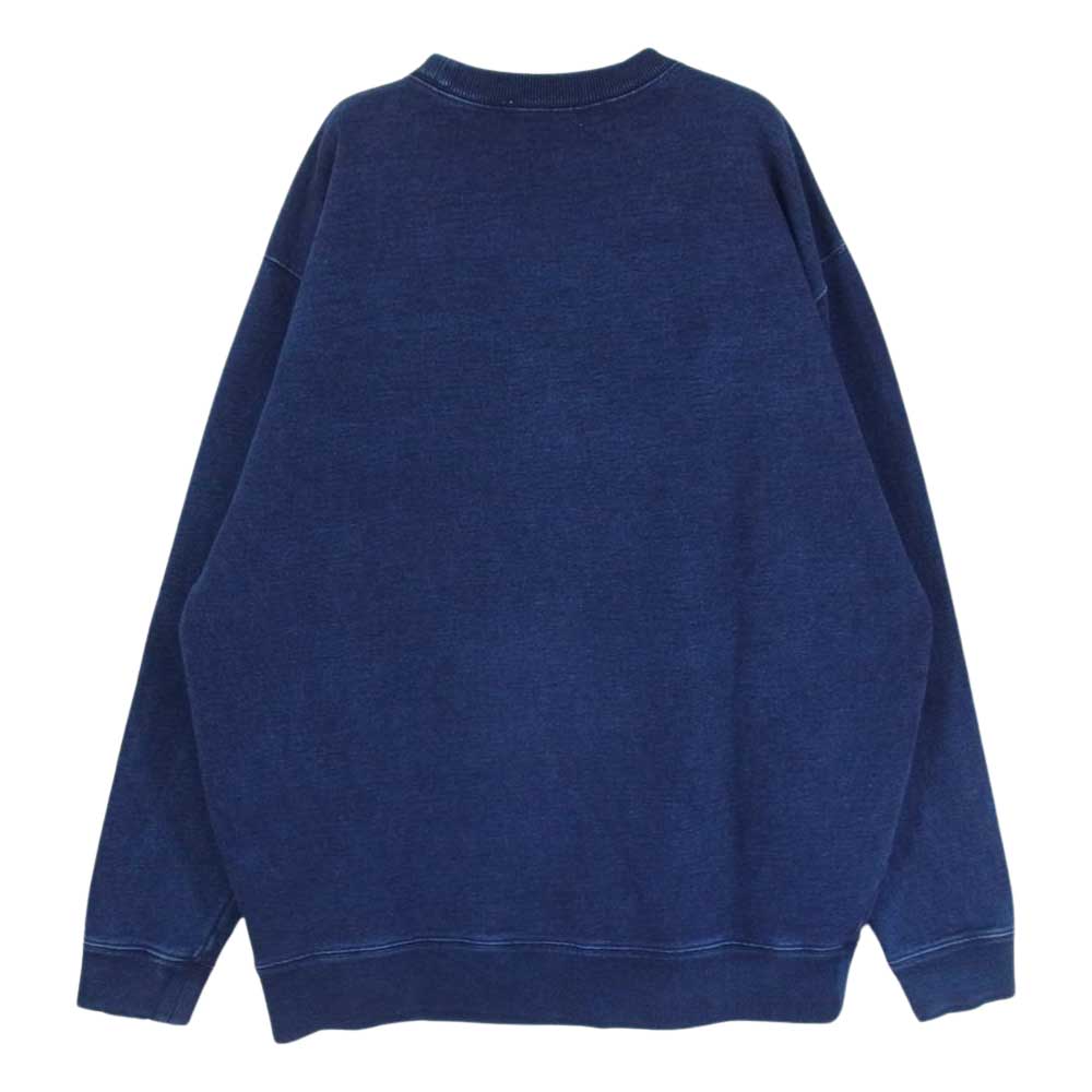 MAISON KITSUNE メゾンキツネ 700073099 BLUE BLUE インディゴ クルーネック スウェット ネイビー系 2【中古】