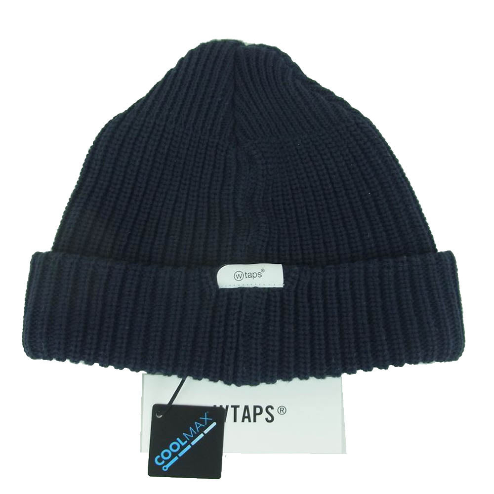 WTAPS ダブルタップス 21AW 212MADT-HT03 BEANIE 03 COOLMAX ビーニー ニットキャップ ダークネイビー系  00【中古】