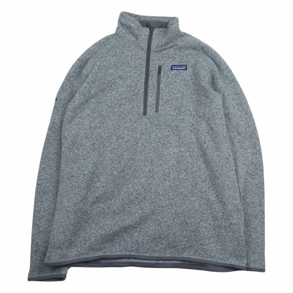 patagonia パタゴニア 25522 1/4ジップ ベター セーター ハーフジップ フリースジャケット グレー系 L【中古】
