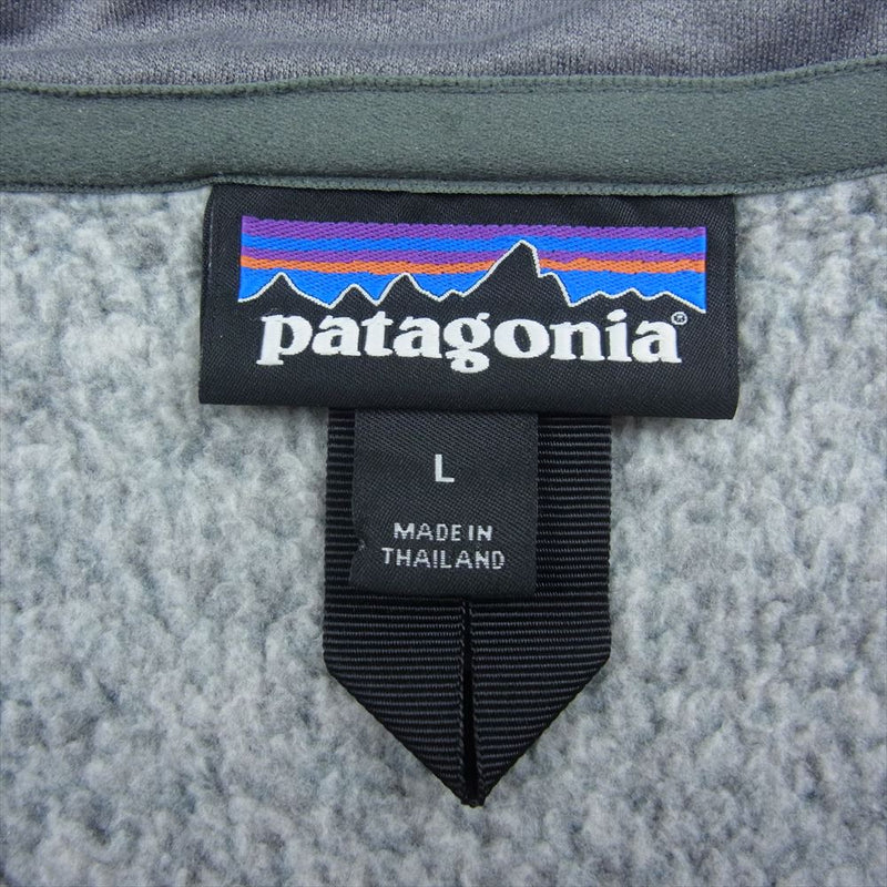 patagonia パタゴニア 25522 1/4ジップ ベター セーター ハーフジップ フリースジャケット グレー系 L【中古】