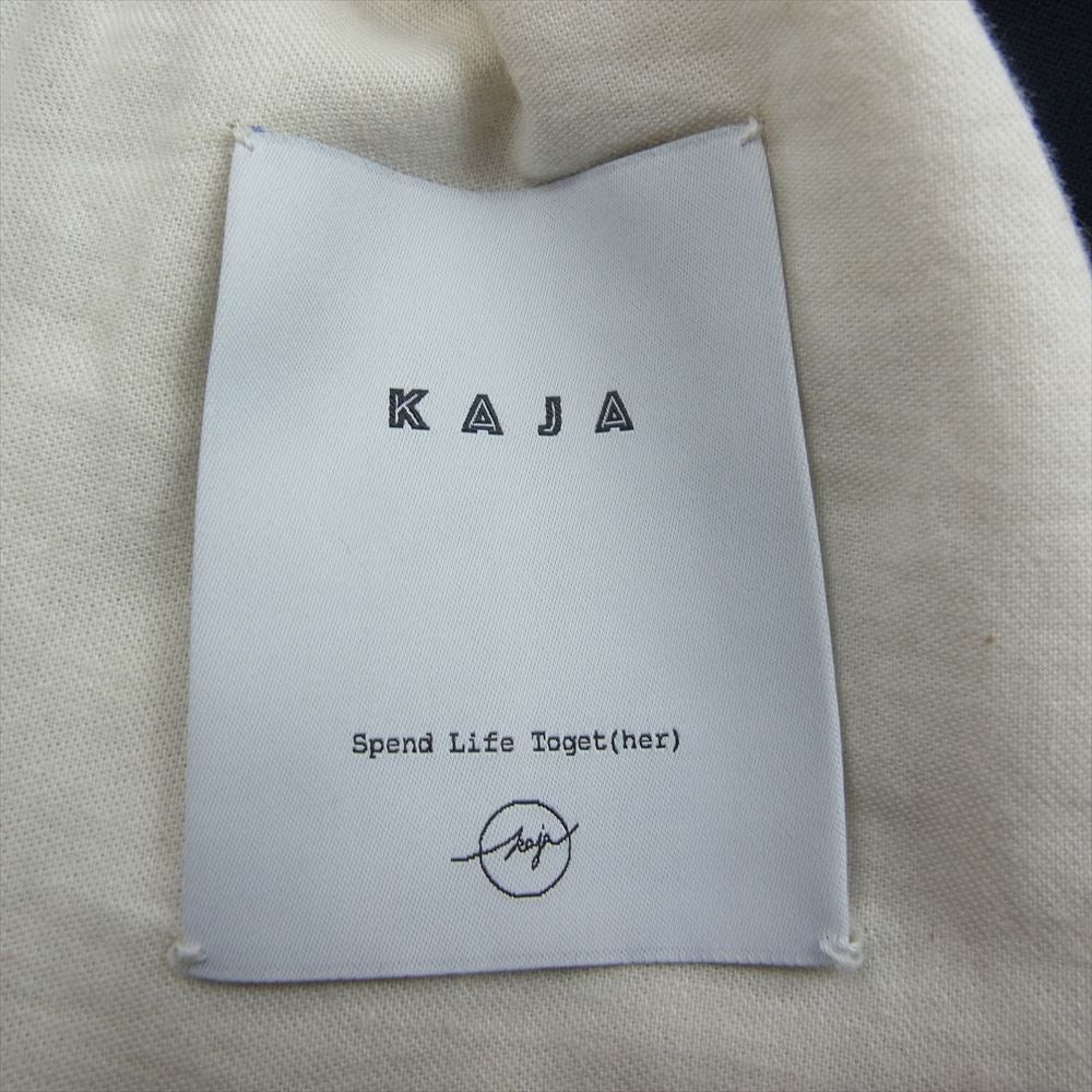 カジャ 20210102 SHIRRING TROUSERS シャーリング トラウザー スラックス パンツ ネイビー系 3【中古】