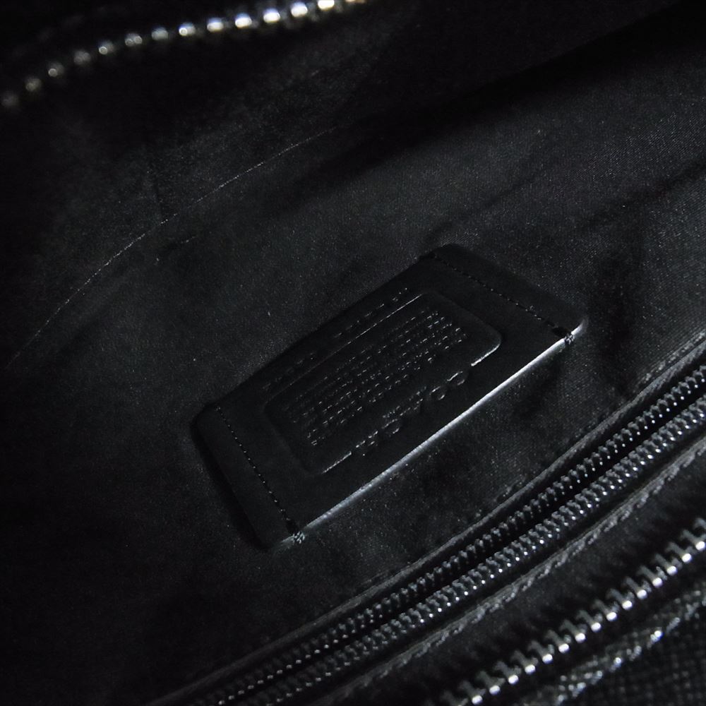 COACH コーチ C2842 ベケット ビジネス 2WAY レザー トート バッグ ブラック系【中古】