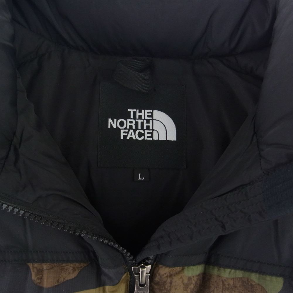 THE NORTH FACE ノースフェイス ND92336 Novelty Nuptse Jacket ノベルティ ヌプシ ジャケット カモフラ カーキ系 L【新古品】【未使用】【中古】