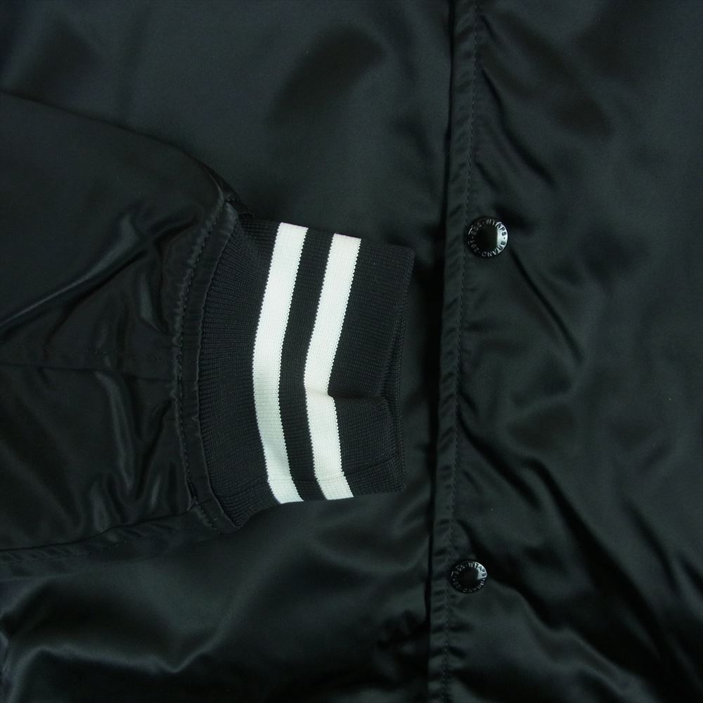 WTAPS ダブルタップス 17AW 172TQDT-JKM03 TEAM JACKET NYLON TWILL ナイロンツイル チーム ジャケット スタジャン ブルゾン ブラック系 4【中古】