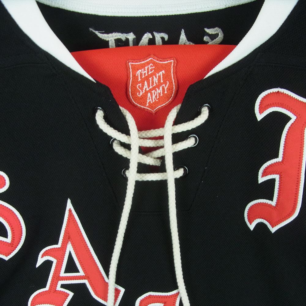 SAINT MICHAEL セントマイケル 23SS GAME SHIRT ロゴ刺繍 プルオーバー