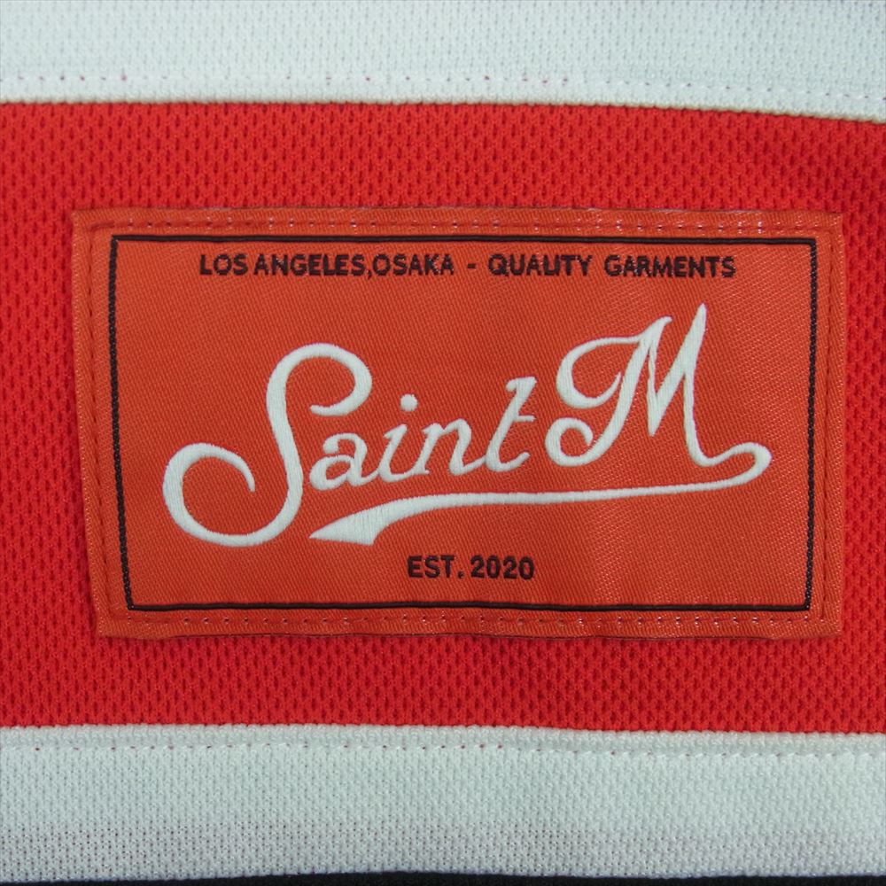 SAINT MICHAEL セントマイケル 23SS GAME SHIRT ロゴ刺繍 プルオーバー
