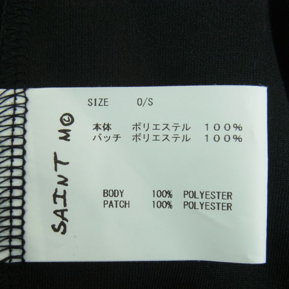 SAINT MICHAEL セントマイケル 23SS GAME SHIRT ロゴ刺繍 プルオーバー ゲームシャツ ブラック系 O/S【美品】【中古】