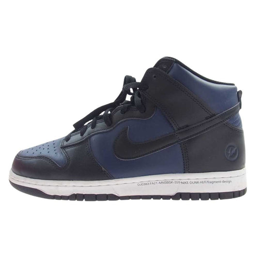 NIKE ナイキ DJ0383-400 × Fragment Dunk High Tokyo フラグメント ダンク ハイ 東京 スニーカー ネイビー系 27cm【中古】