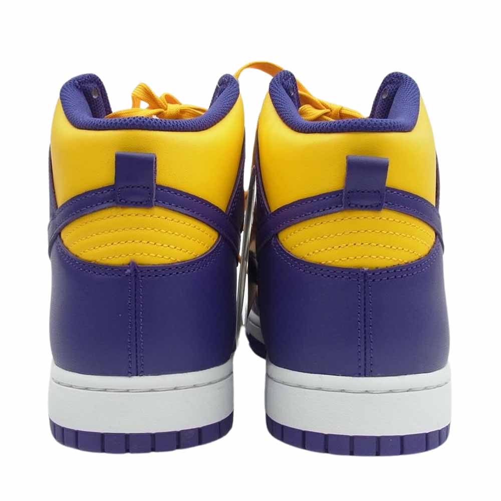 NIKE ナイキ DD1399-500 Dunk High Retro Lakers ダンク ハイ レトロ レイカーズ スニーカー イエロー系 パープル系 30cm【新古品】【未使用】【中古】