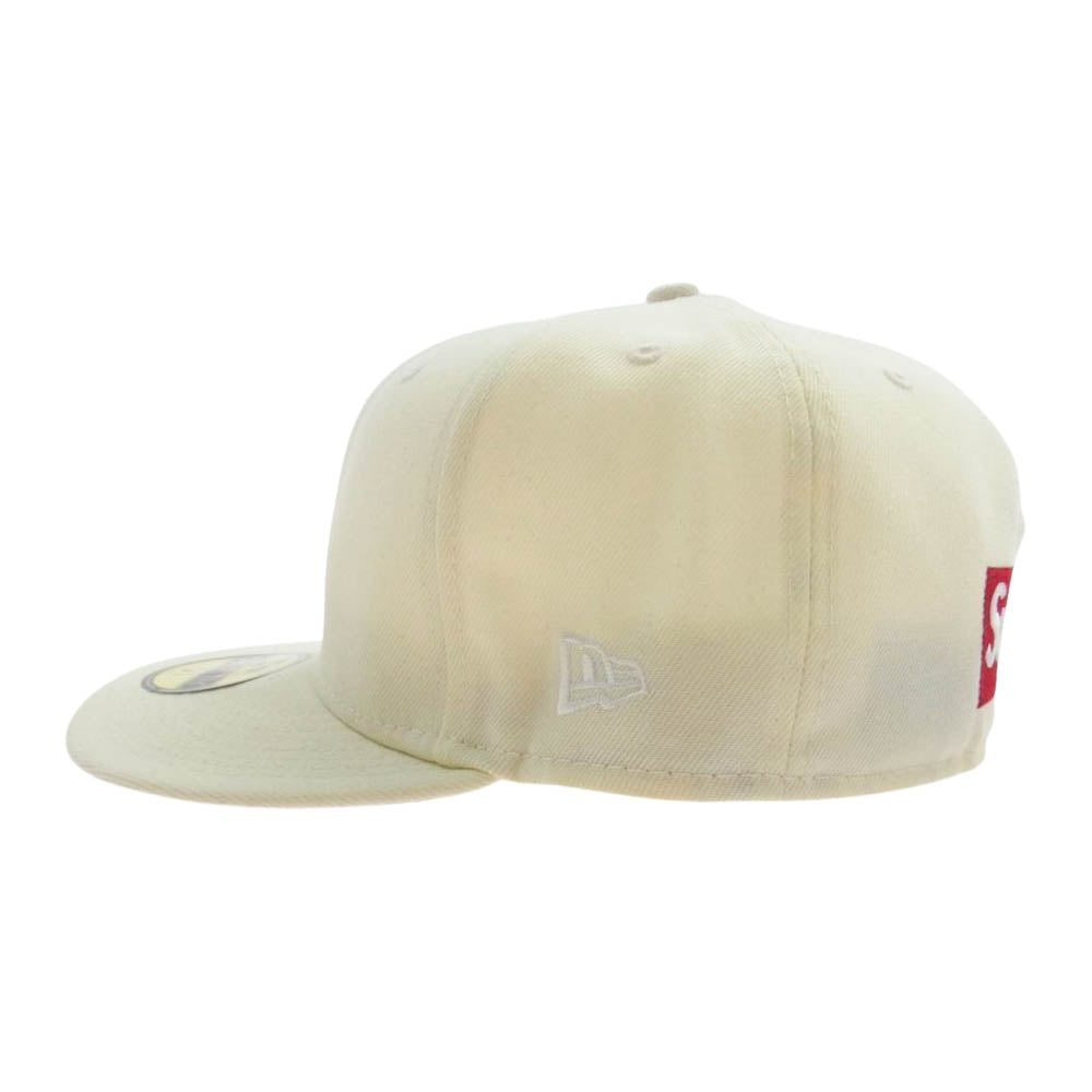 Supreme シュプリーム 21SS NEW ERA ニューエラ Reverse Box Logo New Era Cap リバース ボックスロゴ キャップ 帽子 オフホワイト系 58.7cm【中古】