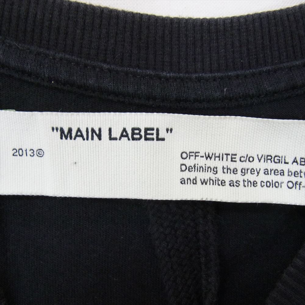 OFF-WHITE オフホワイト OMAA038G19185009 LANDSCAPE プリント Tシャツ 半袖 ブラック系 XS【中古】