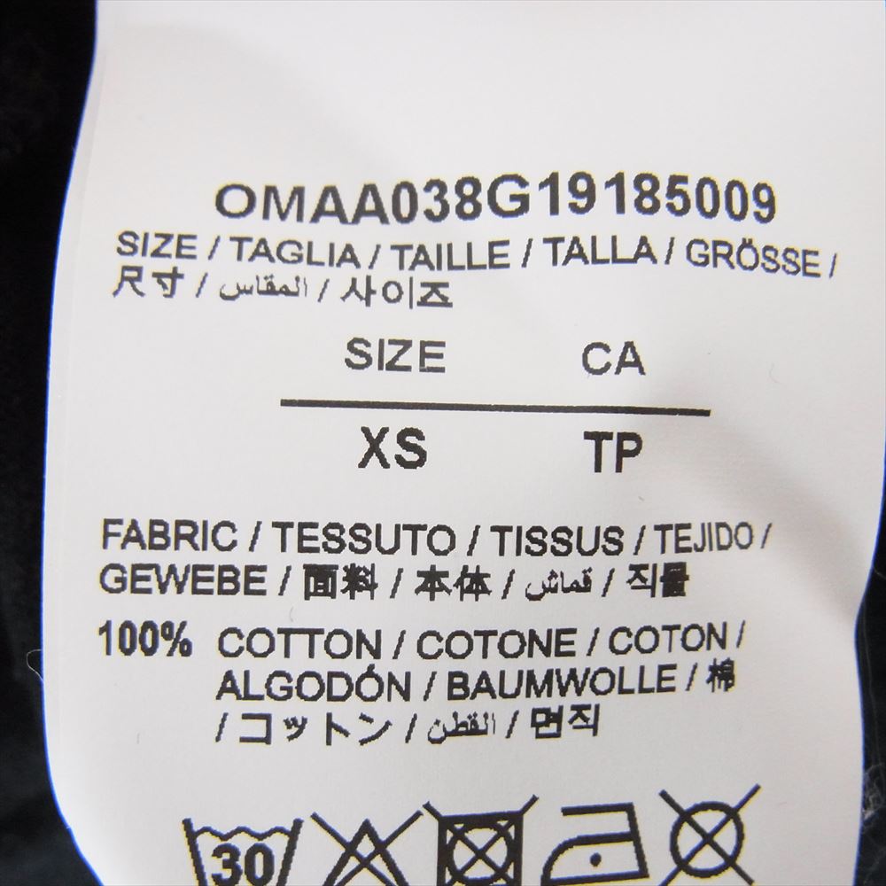 OFF-WHITE オフホワイト OMAA038G19185009 LANDSCAPE プリント Tシャツ 半袖 ブラック系 XS【中古】