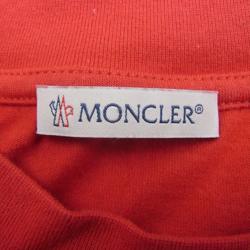 MONCLER モンクレール × PALM ANGELS パームエンジェルス D20968002750 プリント Tシャツ 半袖 レッド系 M【中古】