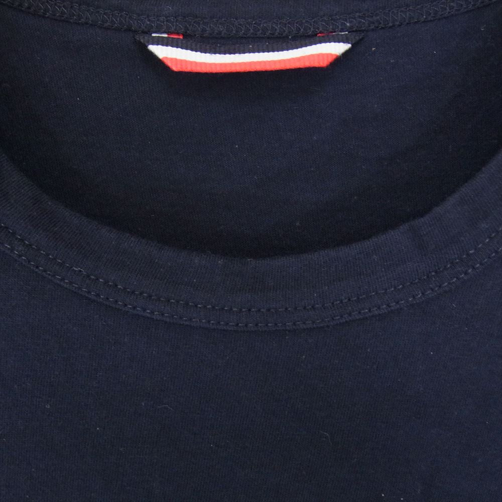 MONCLER モンクレール D10918038600 トリコロール ポケット Ｔシャツ 半袖 ネイビー系 L【中古】