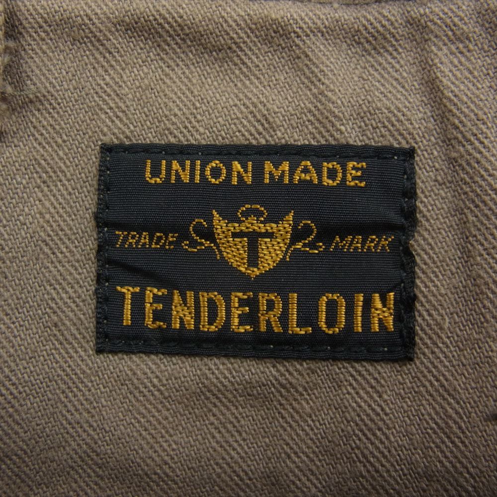 TENDERLOIN テンダーロイン T-HB PNT ヘリンボーン ベイカー パンツ カーキ系 XS【中古】